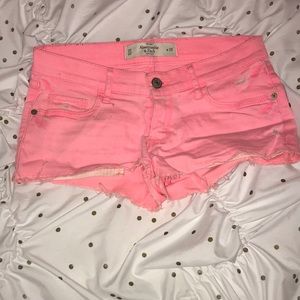 Pink Jean Shorts